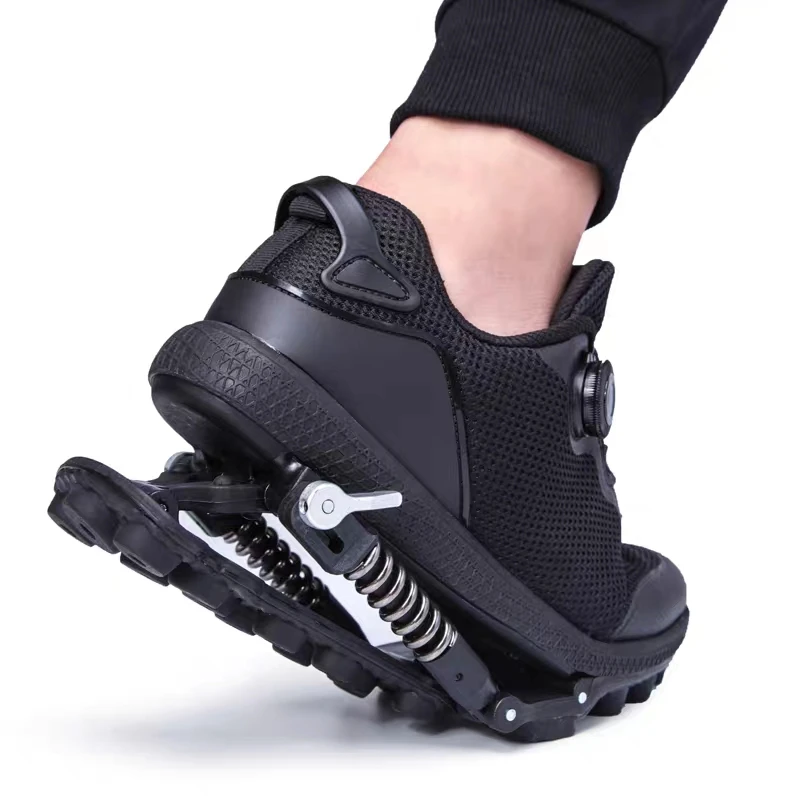 Women'S Shoes Running Sports - Buty mechaniczne ze stalowymi sprężynowymi sznurowadłami,