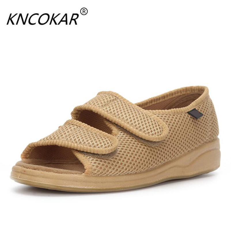 Women'S Shoes Back To School - Peep-toe diabetyczne powiększenie stopy magiczny kij