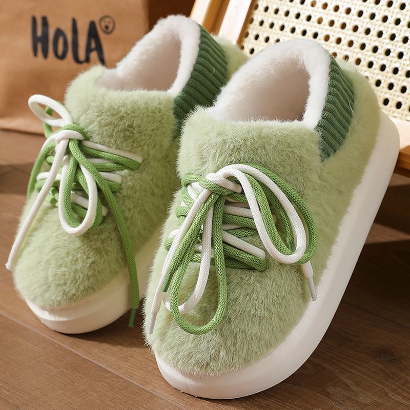 Women Shoes Winter - Nowe Stereoskopowe Klapki z Pełnym Okryciem