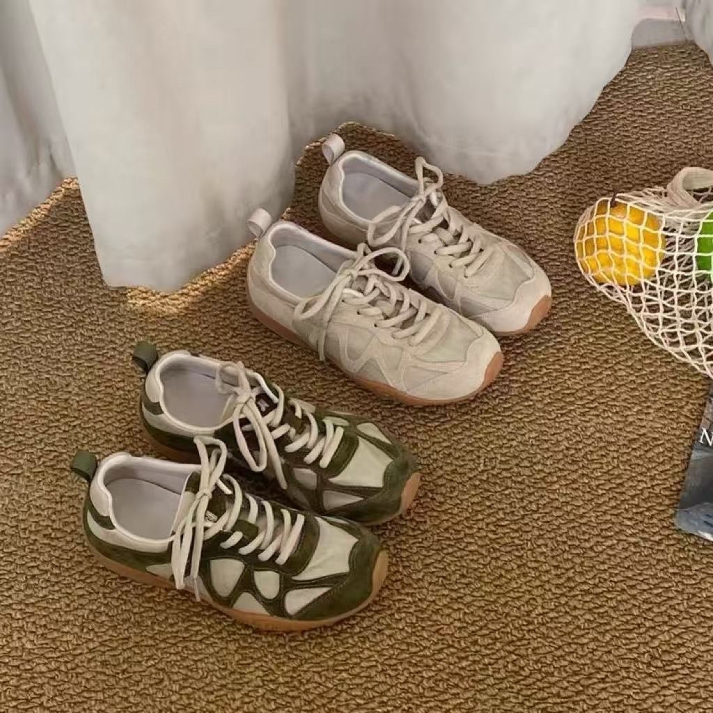 Women Shoes Wedges - Damskie sneakersy w stylu vintage z