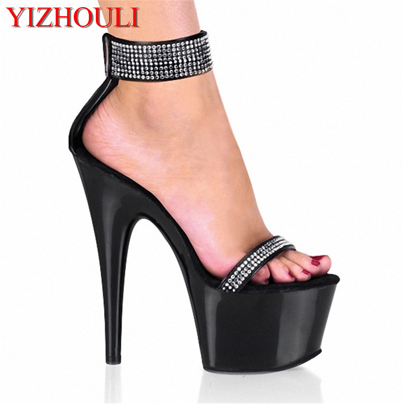 Metallic Heel Sandal - Seksowne sandały na wysokim obcasie 15