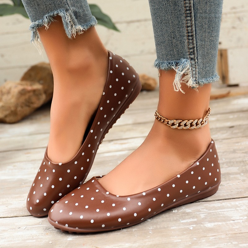 Damskie białe baleriny w kropk – Women Shoes Wedges recenzja i cena