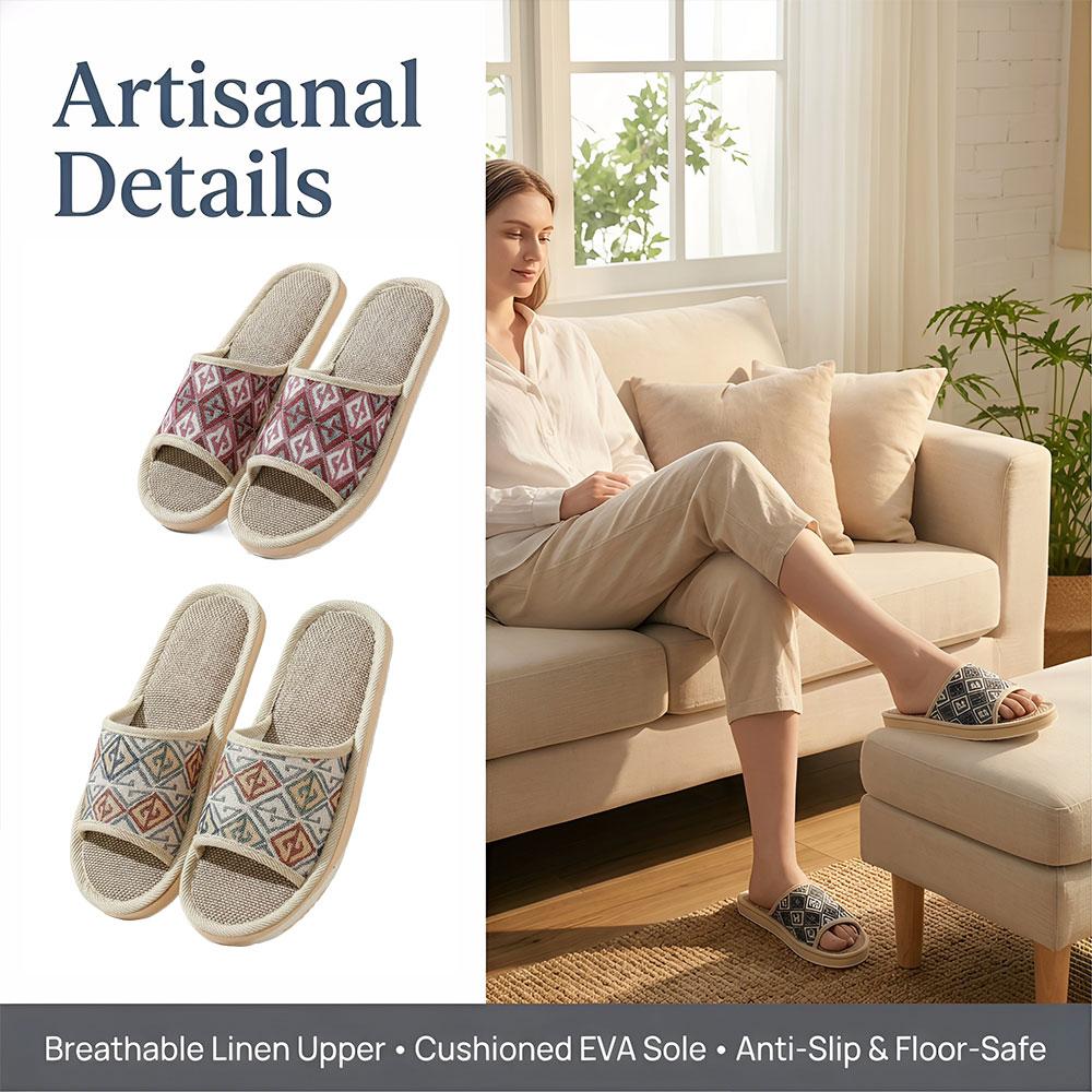 Klapki lniane na każdą porę ro – Women Shoes Sandals recenzja i cena