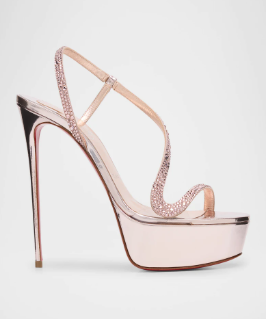Metaliczne skórzane sandały na – Metallic Heel Sandal recenzja i cena