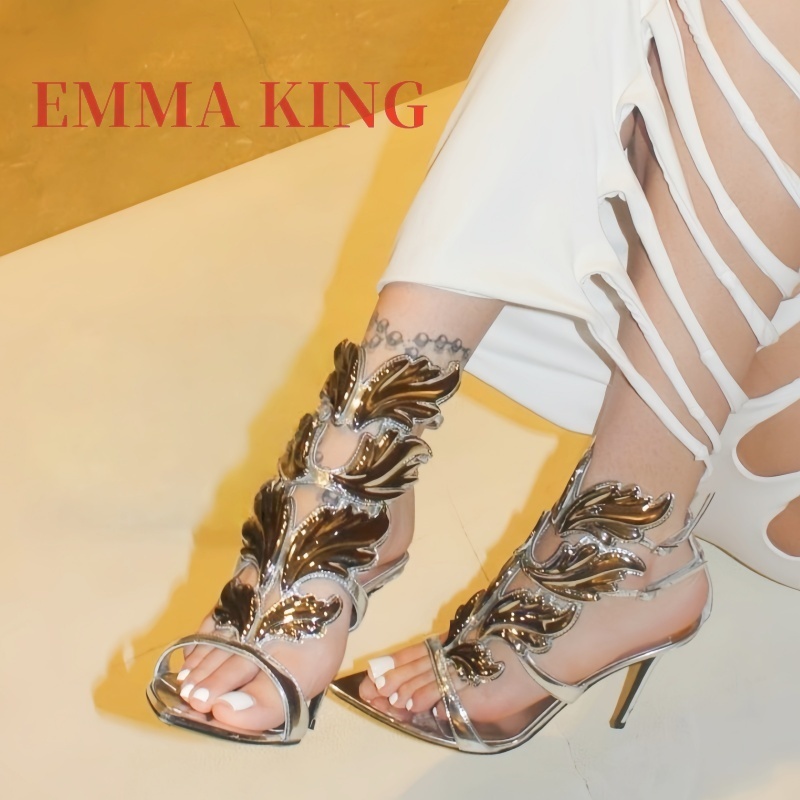Damskie metaliczne sandały na  – Metallic Heel Sandal recenzja i cena