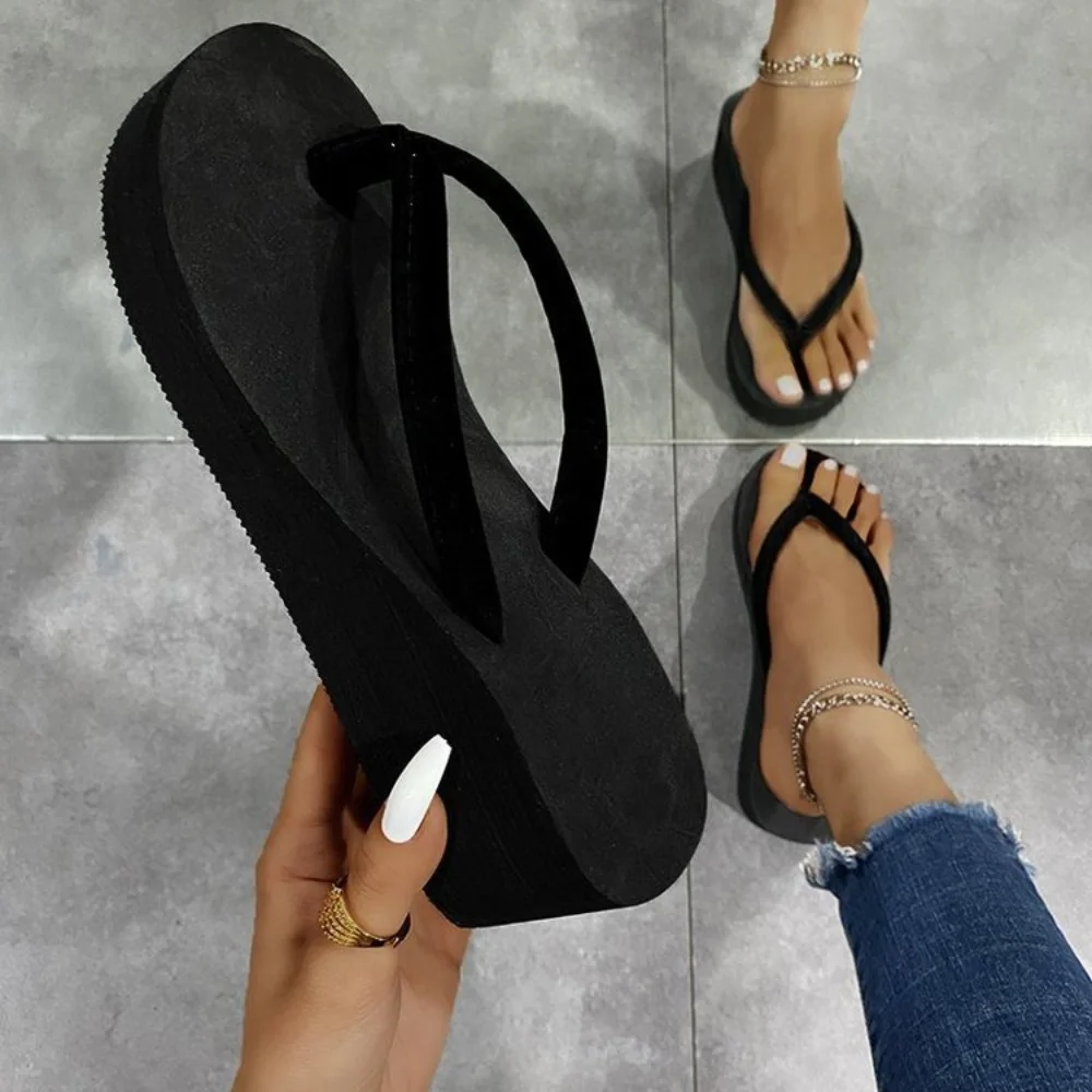 Klapki Letnie Damskie Koturny  – Women Shoes Wedges recenzja i cena
