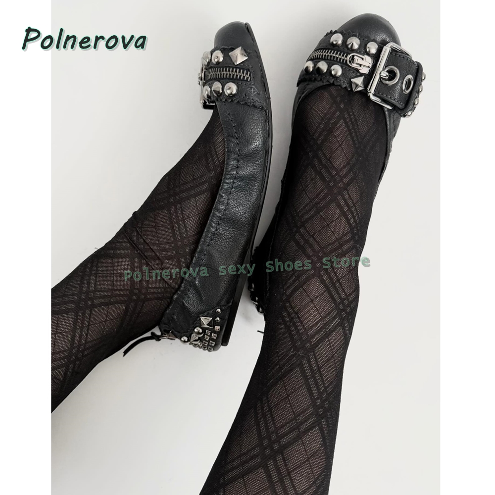 Buty Mary Jane z nitowaną klam – Women'S Shoes Popular recenzja i cena