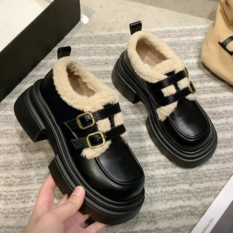 Zimowe skórzane buty damskie w – Women Shoes Winter recenzja i cena