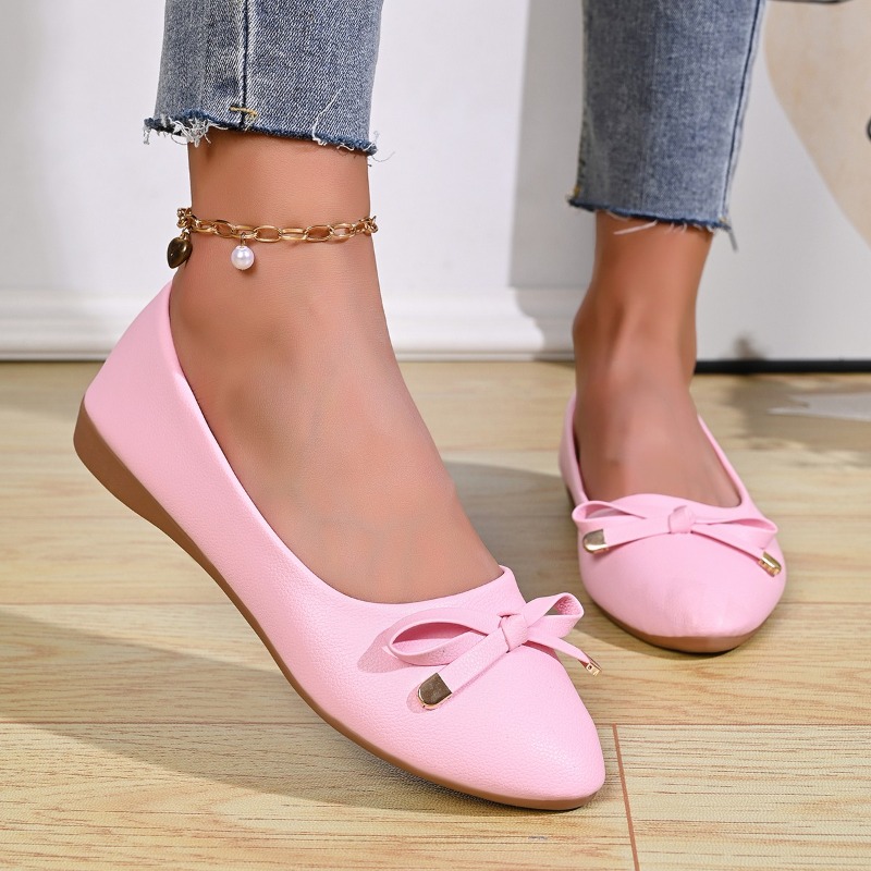 Płytkie skórzane buty damskie  – Women Shoes Wedges recenzja i cena