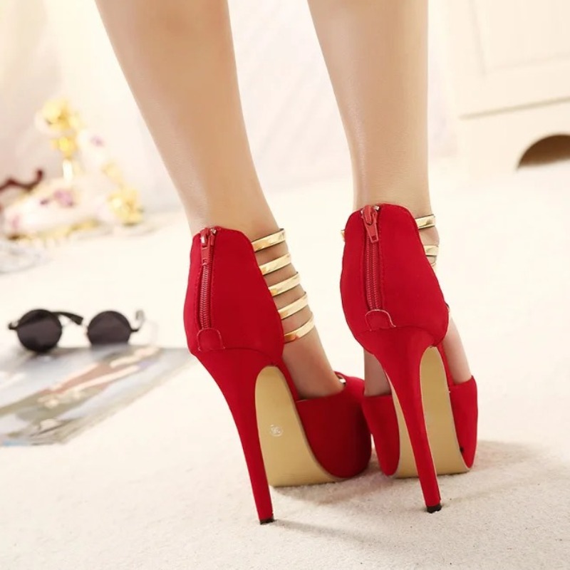 13CM Damskie buty, seksowne bu – Metallic Heel Sandal recenzja i cena